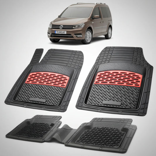 Covorase Volkswagen Caddy 4 SA Van Combi Compatibile 2015-2020 | Red