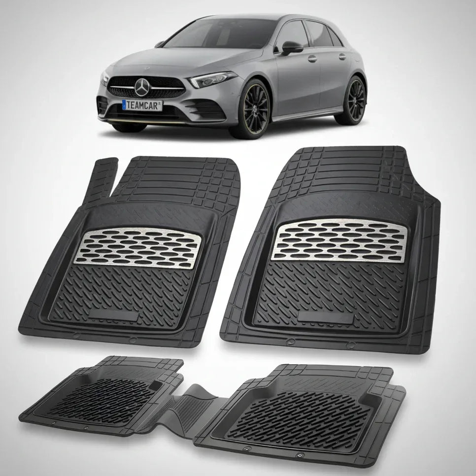 Covorase Cauciuc Tip Tavita Silver | Compatibile Mercedes-Benz A-Class W177 2018+