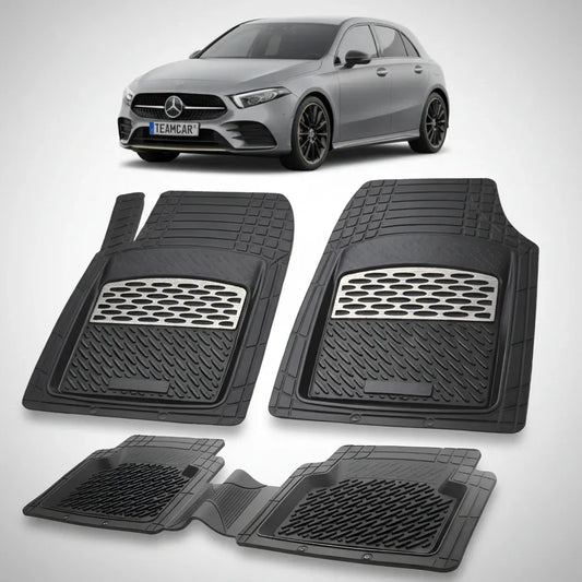 Covorase Cauciuc Tip Tavita Silver | Compatibile Mercedes-Benz A-Class W177 2018+
