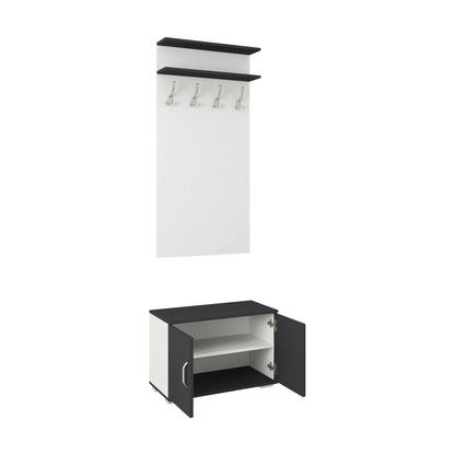 Cuier haaus Como, Antracit/Alb, L 66 cm