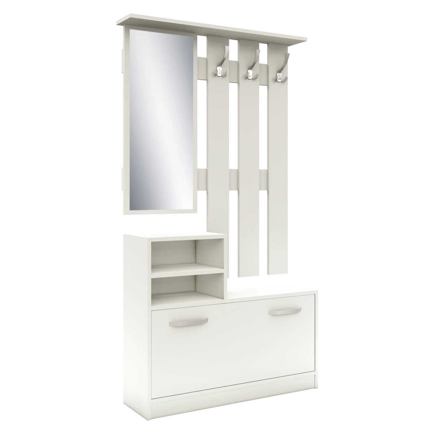 Cuier haaus Lyon, Alb, L 85 x l 24 x H 180 cm