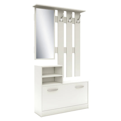 Cuier haaus Lyon, Alb, L 85 x l 24 x H 180 cm