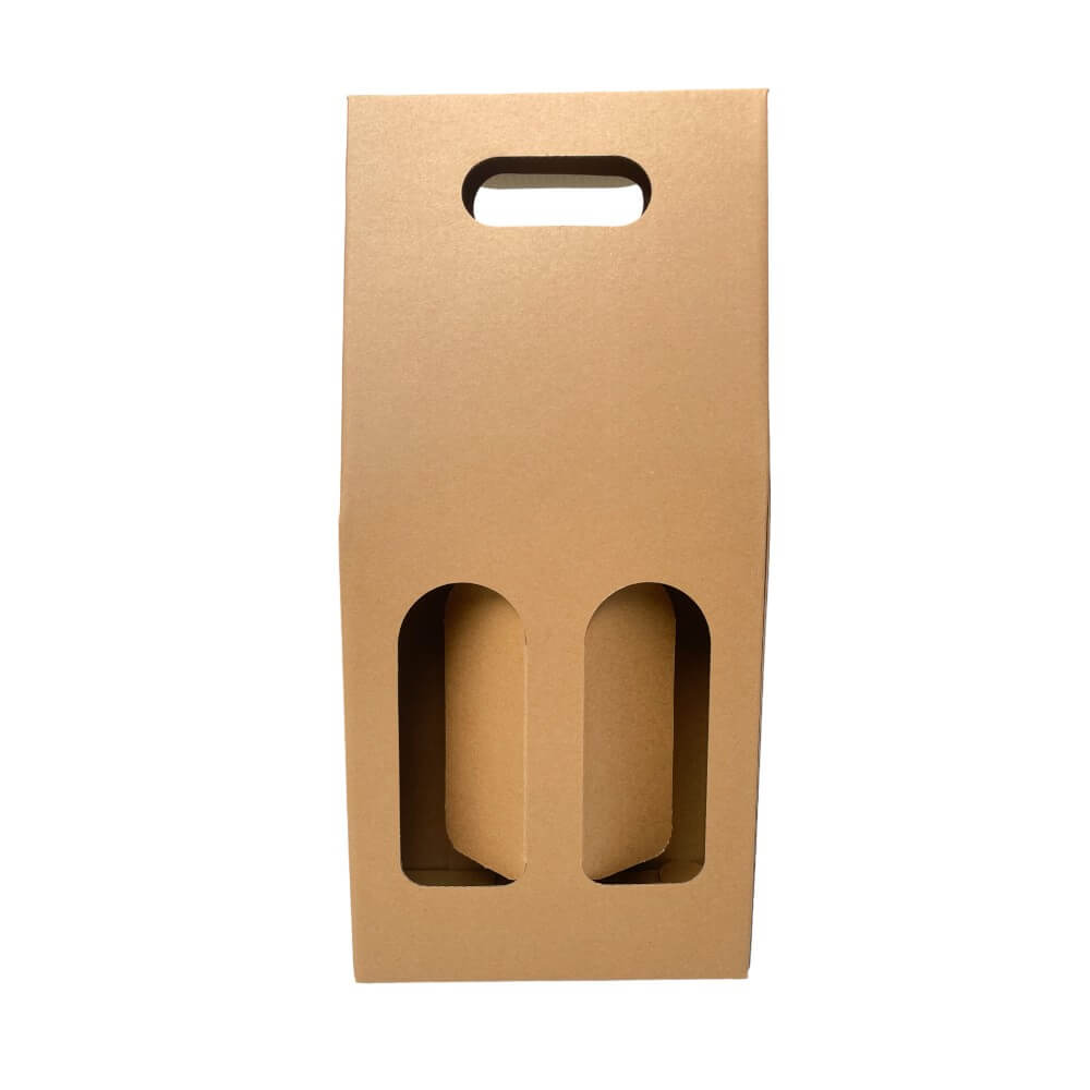 Cutii cu mâner pentru 2 sticle (set 10 buc)