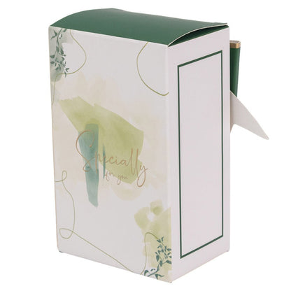Cutie mică dreptunghiulară Specially for you cu fundă - verde (set 50 buc) - 6.5x4.5x10.5cm
