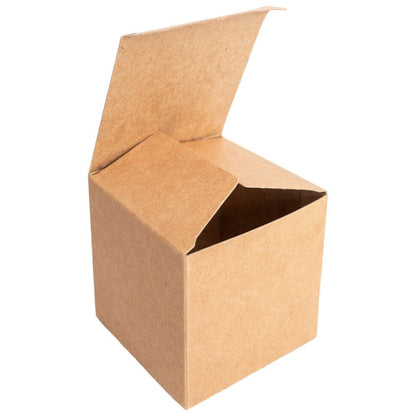 Cutie pătrată din carton kraft (set 50 buc)