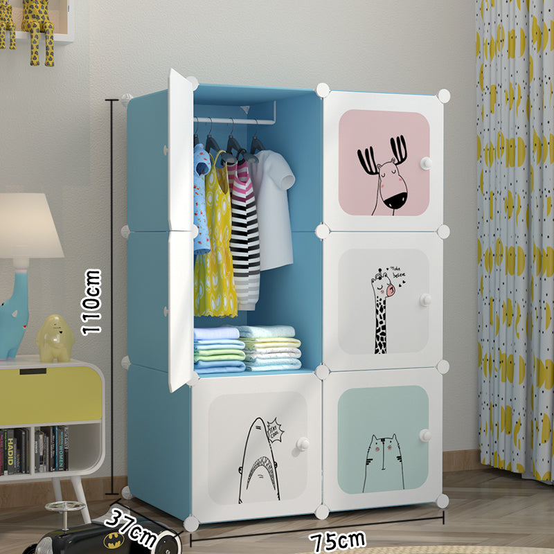 Dulap Modular Copii, 6 Usi, D2651B