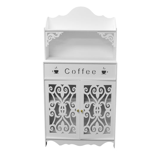 Dulap cu sertar, Naimeed D3443, culoare Alb, 120 x 60 x 30 cm