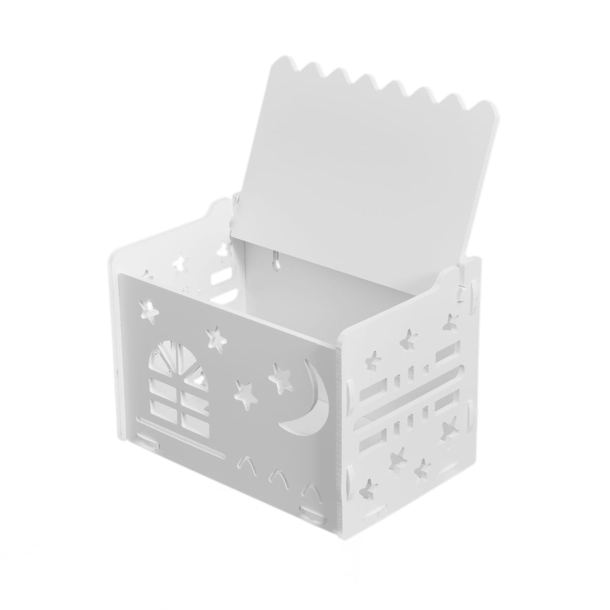 Cutie decorativa pentru servetele, Naimeed D37, culoare Alb, 16 x 22,5 x 14,6 cm