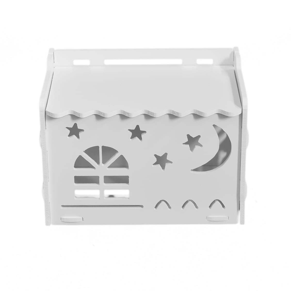 Cutie decorativa pentru servetele, Naimeed D37, culoare Alb, 16 x 22,5 x 14,6 cm