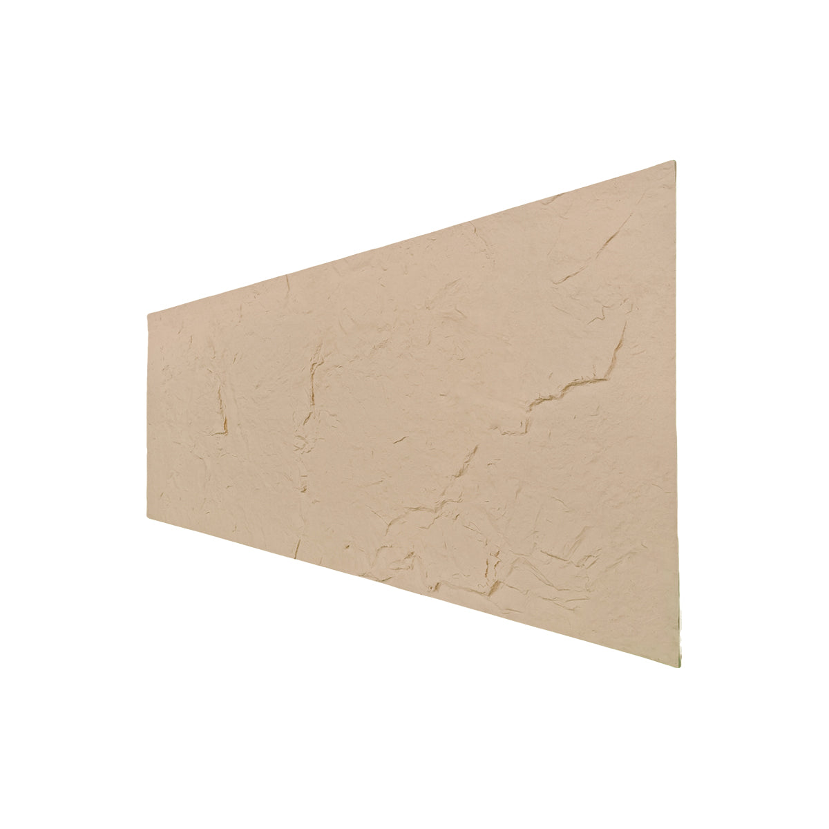 Set 10 panouri decorative din praf de piatra, Naimeed D7317, flexibile, ignifuge, strat protector ceramic, rezistente la razele UV, 120x60x0.2 cm, crem