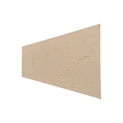 Set 10 panouri decorative din praf de piatra, Naimeed D7317, flexibile, ignifuge, strat protector ceramic, rezistente la razele UV, 120x60x0.2 cm, crem