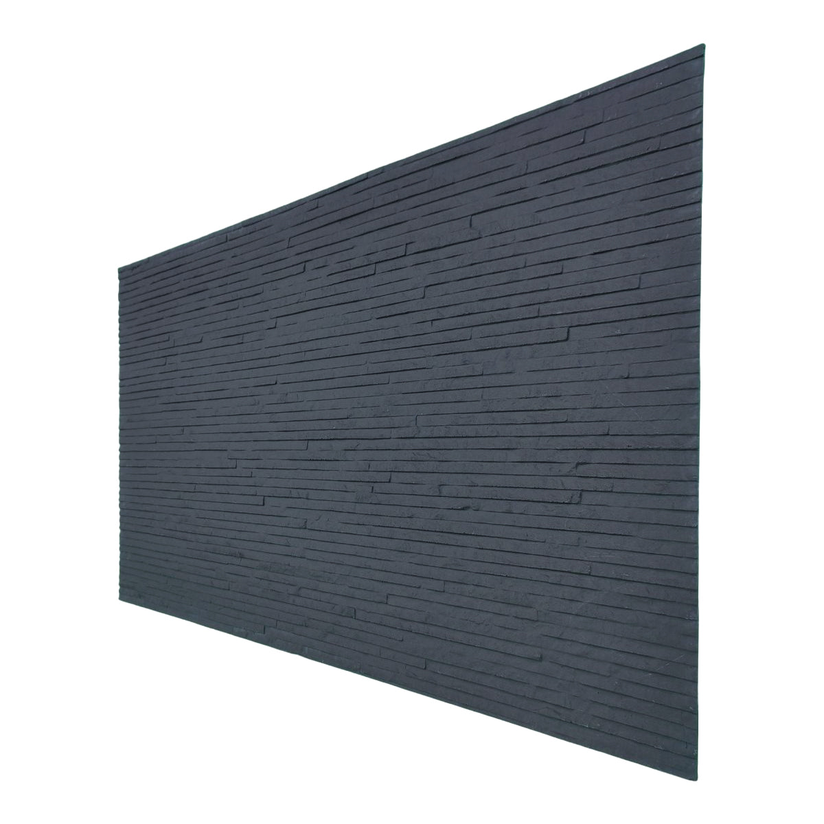 Panou decorativ din praf de piatra, Naimeed D7333, flexibil, ignifug, strat protector ceramic, rezistent la razele UV, 120x60x0.2 cm, gri antracit