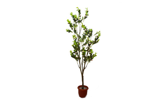 Copac artificial, Camelie fara ghiveci D3067, culoare roz, 190 cm