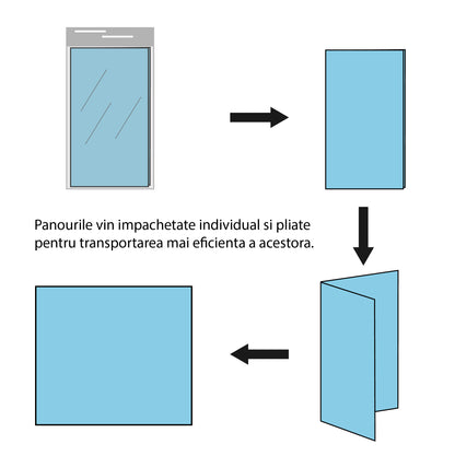 Tapet 3D autoadeziv, design modern,  usor de curatat, 70x77cm, Naimeed D5555