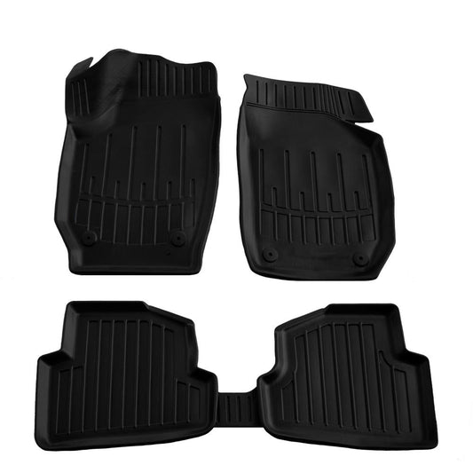 Set covorase auto cauciuc tip tavita pentru skoda fabia ii (5j) (2007-2014)