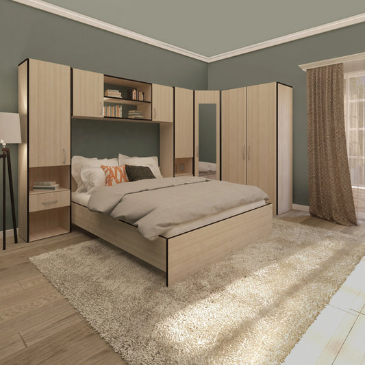 Set Dormitor haaus Madrid, Ulm Deschis/Wenge