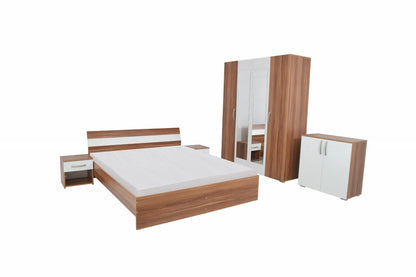 Set Dormitor haaus Paris, Prun/Alb
