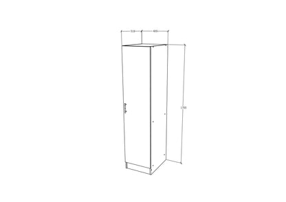 Dulap haaus Remi, O Usa, cu polite, Stejar Sonoma, 40 x 51 x 170 cm