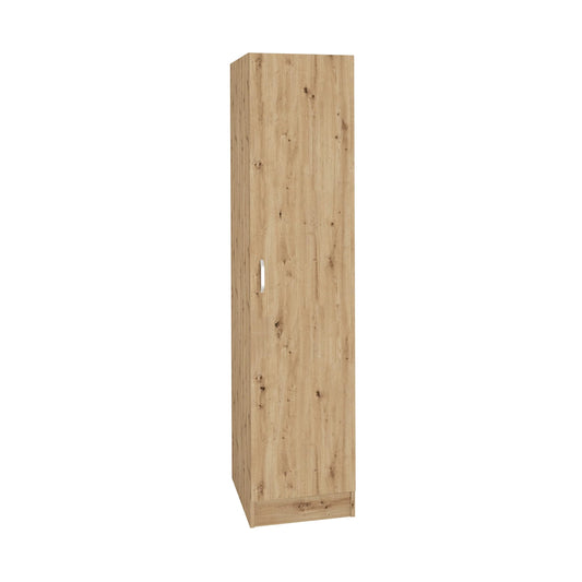 Dulap haaus Remi, O Usa, cu polite, Stejar Artisan, 40 x 51 x 170 cm