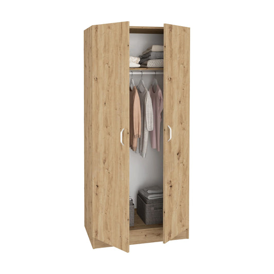 Dulap haaus Remi, 2 Usi, Stejar Artisan, 80 x 51 x 170 cm