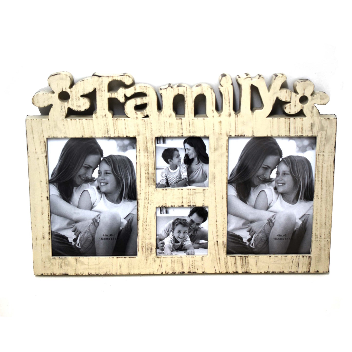 Rama foto colaj 4 poze, Family, Dzy 96 Vintage, Crem