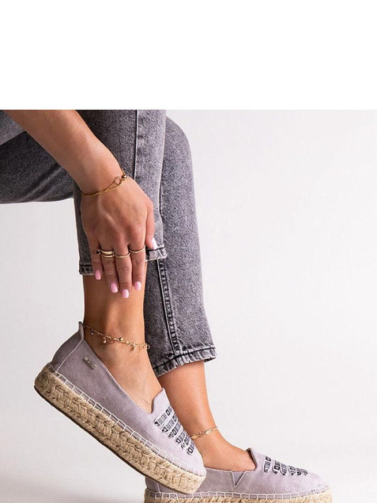 Espadrile Solea, Model 207264, Gri - material Zam din piele ecologică  Înălţimea tocului 4 cm