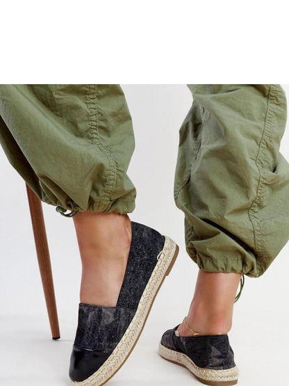Espadrile Solea, Model 207340, Negru - material pânză  Înălţimea tocului 2 cm