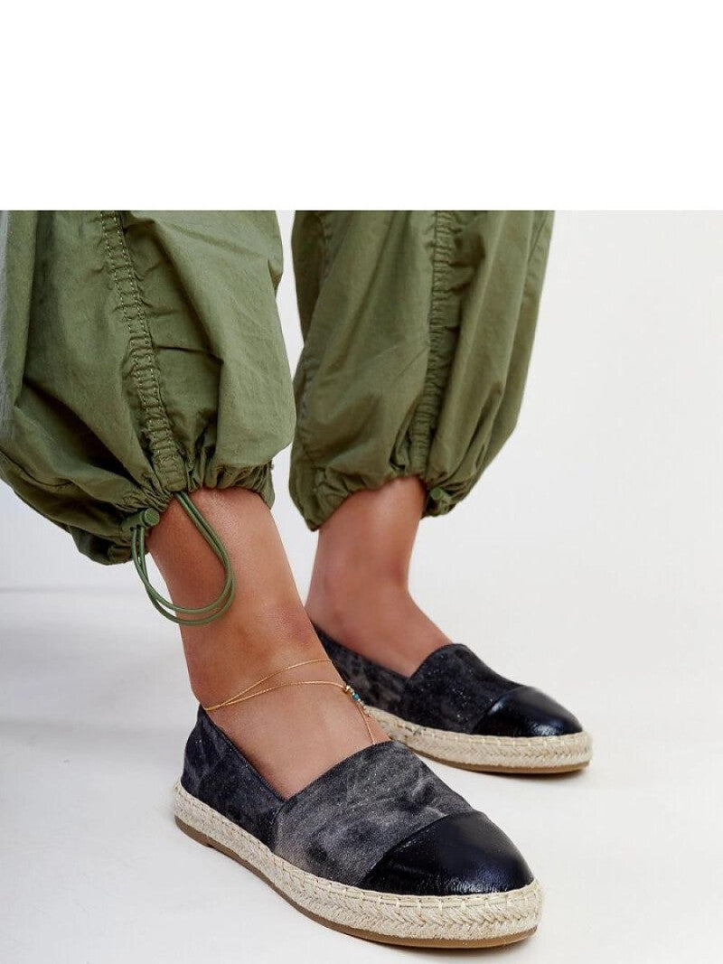 Espadrile Solea, Model 207340, Negru - material pânză  Înălţimea tocului 2 cm