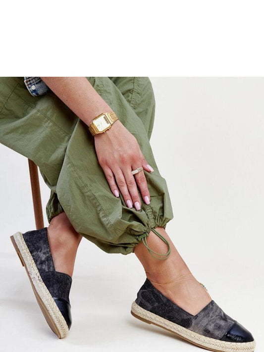 Espadrile Solea, Model 207340, Negru - material pânză  Înălţimea tocului 2 cm