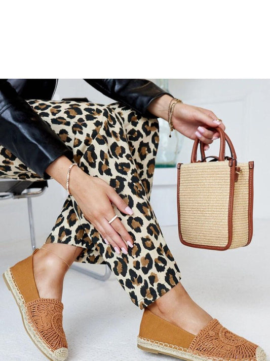 Espadrile Solea, Model 207341, Maro - material pânză  Înălţimea tocului 2 cm