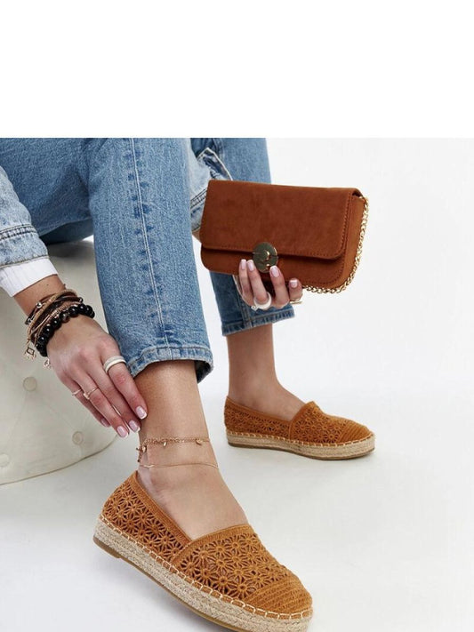Espadrile Solea, Model 207509, Maro - material pânză  Înălţimea tocului 2,5 cm