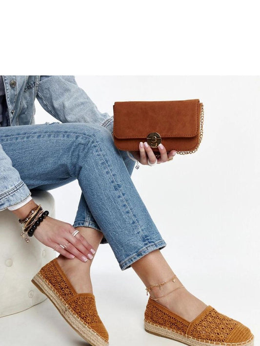 Espadrile Solea, Model 207509, Maro - material pânză  Înălţimea tocului 2,5 cm