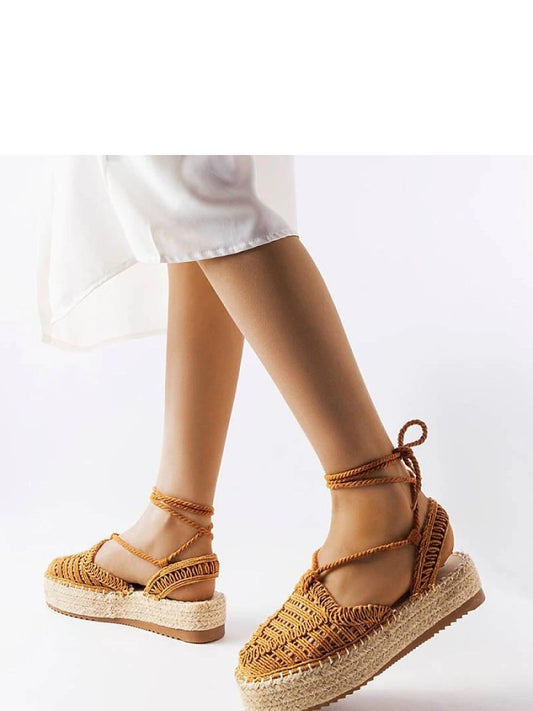 Espadrile Solea, Model 207802, Maro - material pânză  Înălţimea tocului 3 cm