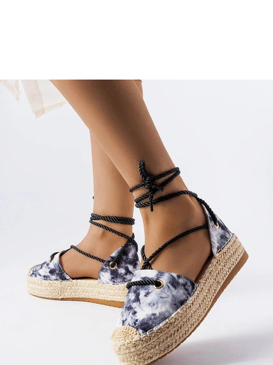Espadrile Solea, Model 207888, Negru - material pânză  Înălţimea tocului 4,5 cm