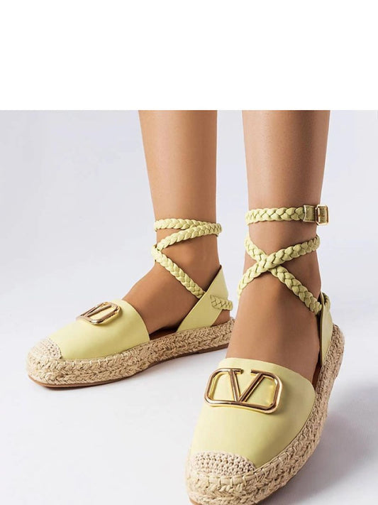 Espadrile Solea, Model 207889, Verde - material Zam din piele ecologică  Înălţimea tocului 2,5 cm