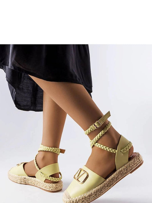 Espadrile Solea, Model 207889, Verde - material Zam din piele ecologică  Înălţimea tocului 2,5 cm