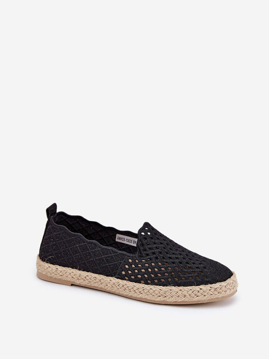 Espadrile Step in style, Model 211852, Negru - material pânză  Footbed pânză  Înălţimea carâmbului 6 cm Înălțimea tălpii 2 cm