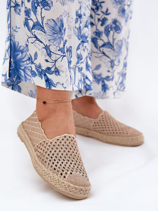 Espadrile Step in style, Model 211853, Bej - material pânză  Footbed pânză  Înălţimea carâmbului 6 cm Înălțimea tălpii 2 cm