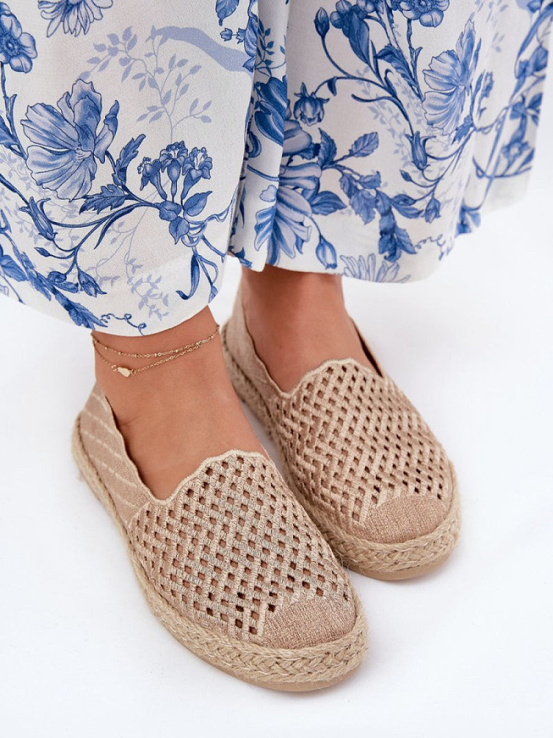 Espadrile Step in style, Model 211853, Bej - material pânză  Footbed pânză  Înălţimea carâmbului 6 cm Înălțimea tălpii 2 cm