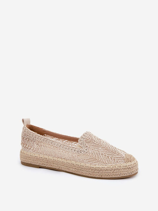 Espadrile Step in style, Model 211854, Bej - material pânză  Footbed pânză  Înălţimea carâmbului 5.5 cm Înălţimea platformei 3 cm