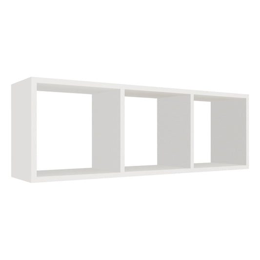 Etajera haaus Lira, 3 Casete, Alb, 90 x 20 x 30 cm