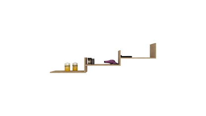 Etajera haaus Step, Lemn Natural, 150 x 20 x 42 cm