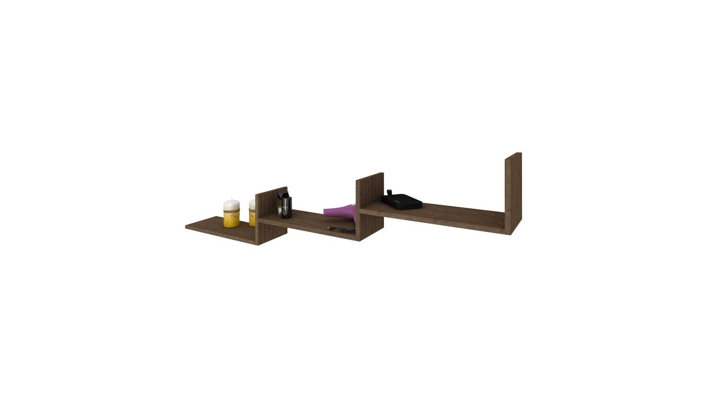 Etajera haaus Step, Stejar Bronz, 150 x 20 x 42 cm