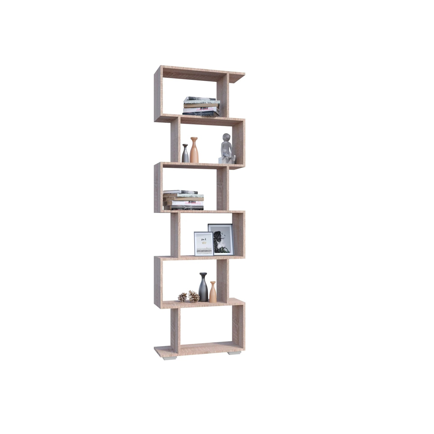 Etajera haaus Tokyo, 6 Casete, Stejar Sonoma, 60 x 24 x 196 cm