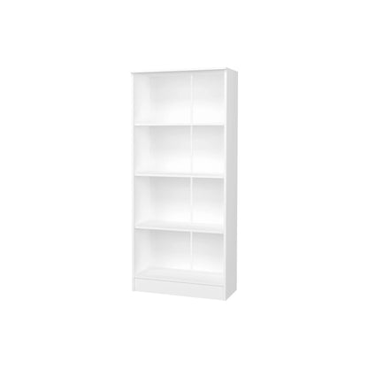 Biblioteca Flint, 3 Polite, Alba, 70 x 32 x 159 cm