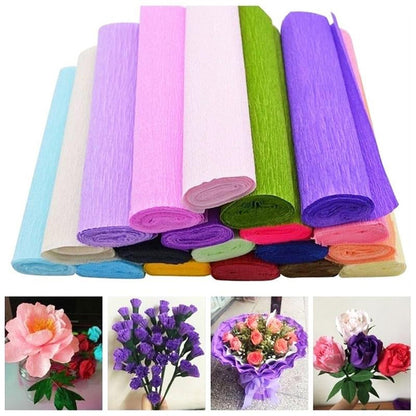 Foi de ambalat decorative creponate - gri (set 5 foi) 53x53cm
