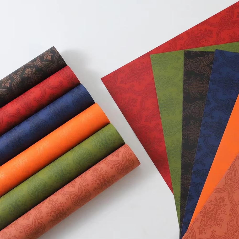 Foi de ambalat decorative print regal - albastru (set 10 foi) 52x60cm