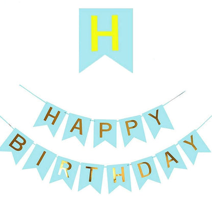 Ghirlandă din hârtie cu mesaj Happy Birthday