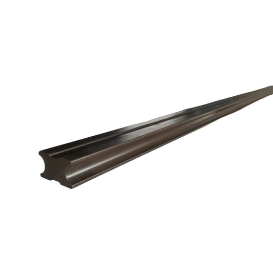 Grinda montaj deck plina, WPC, Naimeed D6487/D6470, 290x4x2.5 cm, Maro inchis