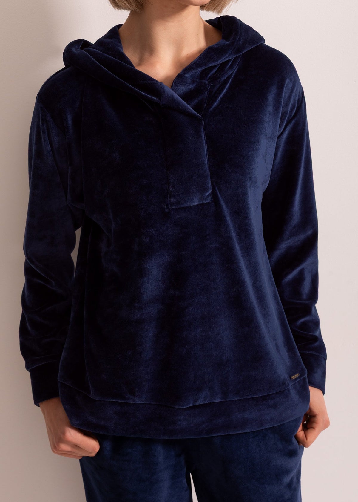 Hanorac Damă Velvet Bleumarin